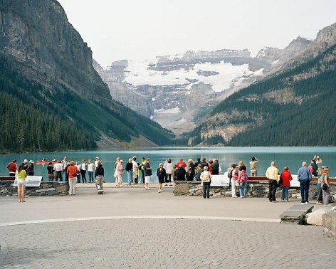 JESSICA AUER | LAKE LOUISE #1 | STUDIES ON HOW TO VIEW LANDSCAPE | C-PRINT | 40 X 50 INCHES | 2012