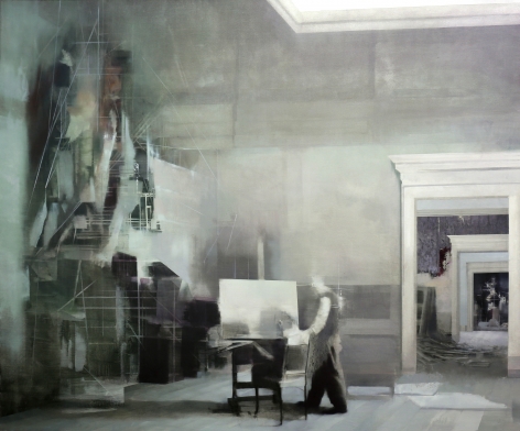 TIM KENT | GHOST OF AN IDEA | OIL ON LINEN | 66 X 80 INCHES | 2021